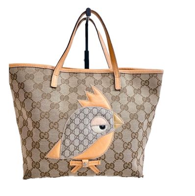 GUCCI GG柄 パパガッロ ハンドバッグ チルドレンズ ZOO トートバッグ