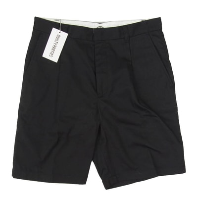 WACKO MARIA ワコマリア 25SS 25SS-WMP-DC02 × DICKIES PLEATED SHORT TROUSERS プリーツ ショート トラウザーズ パンツ ブラック系 S【新古品】【未使用】【中古】