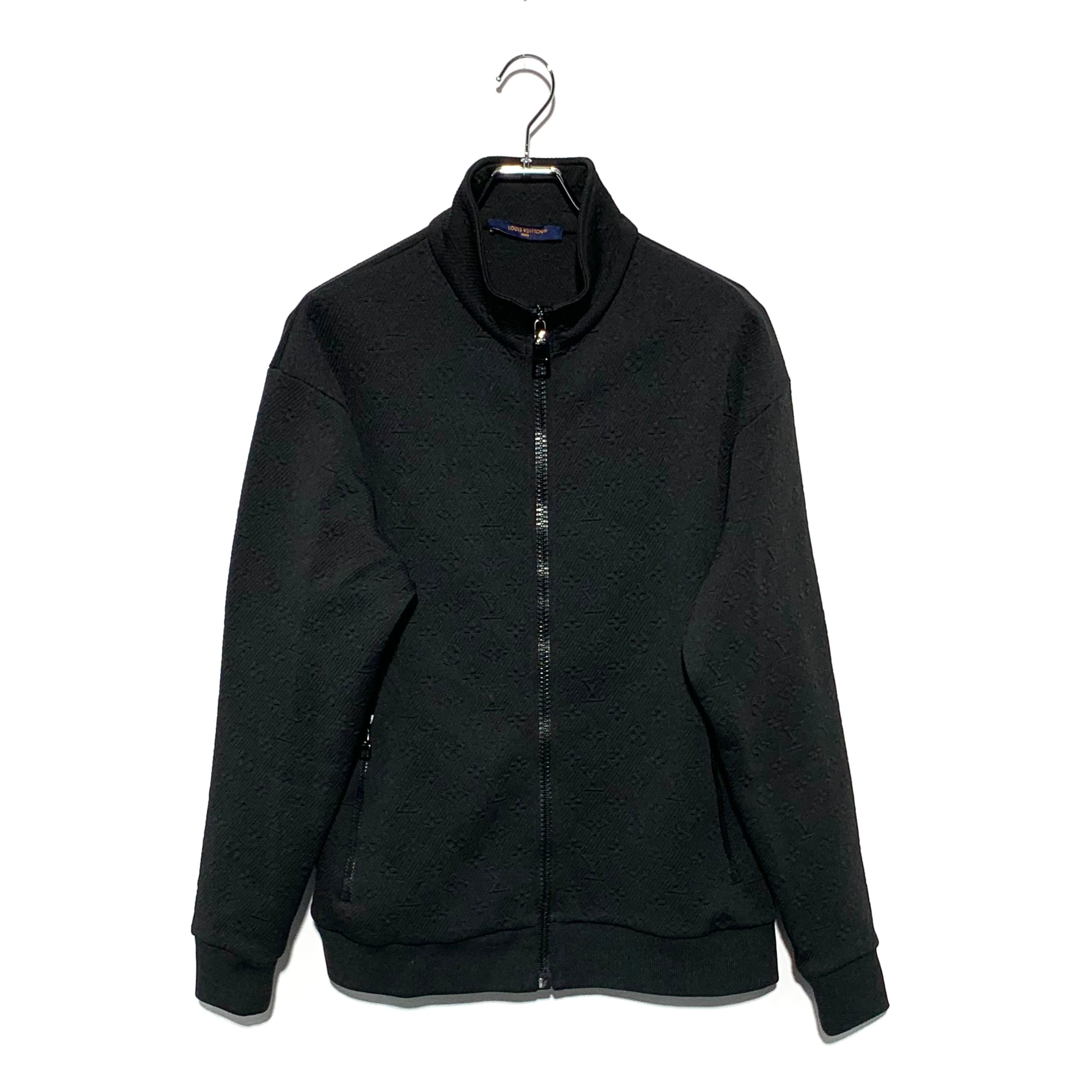 ルイヴィトン エンボスモノグラムロゴ トラックジャケット ブラック