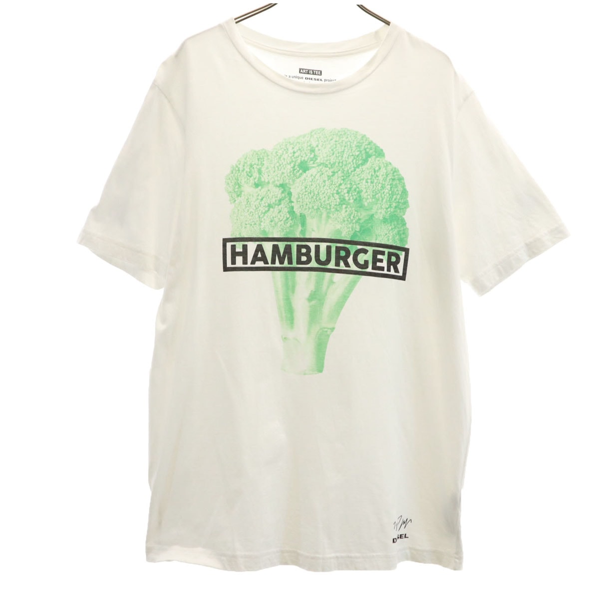 DIESEL ディーゼル 半袖 Tシャツ S ホワイト