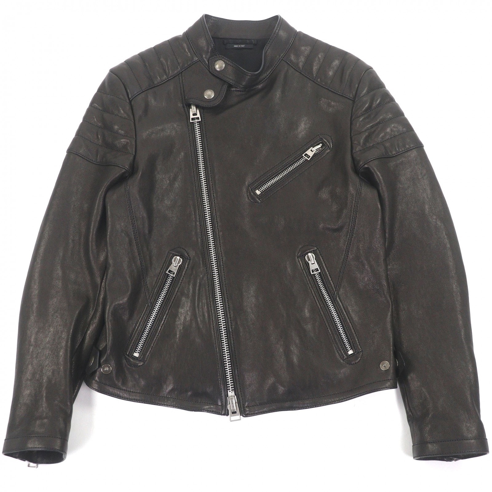 A (未使用に近い)】極美品 トムフォード ライダースジャケット ダーク