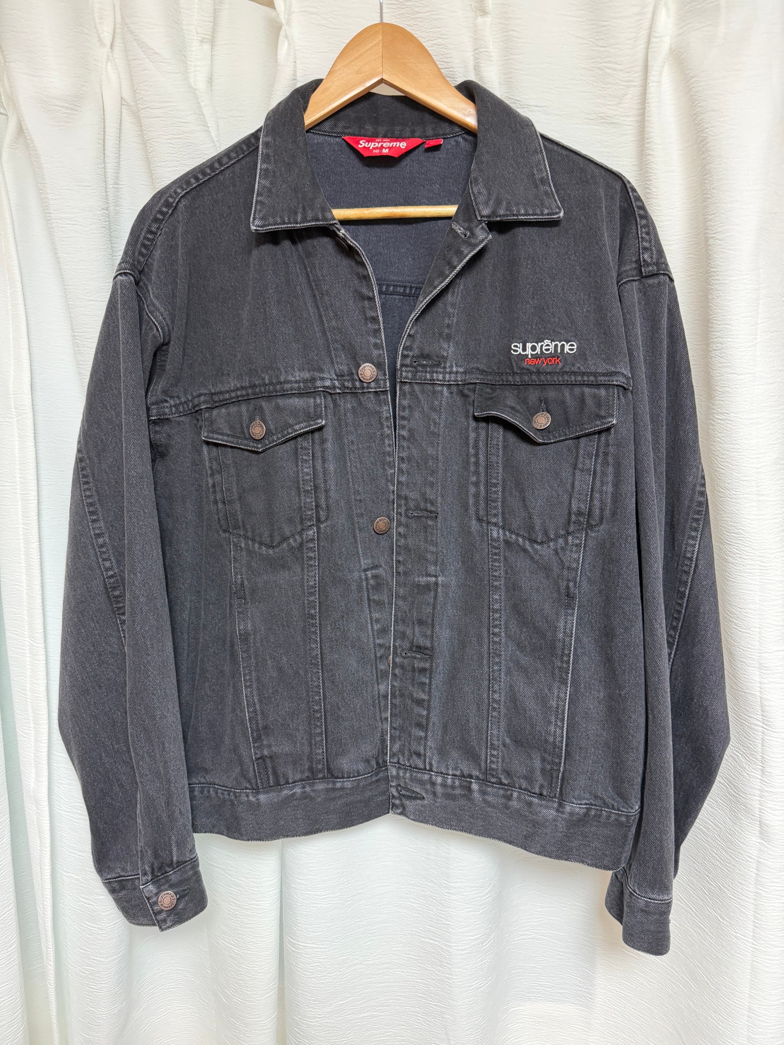Supreme Denim Trucker Jacket "Black" (25SS)