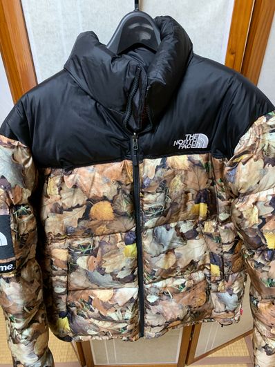 Supreme x The North Face Nuptse Jacket "White Paper Print"