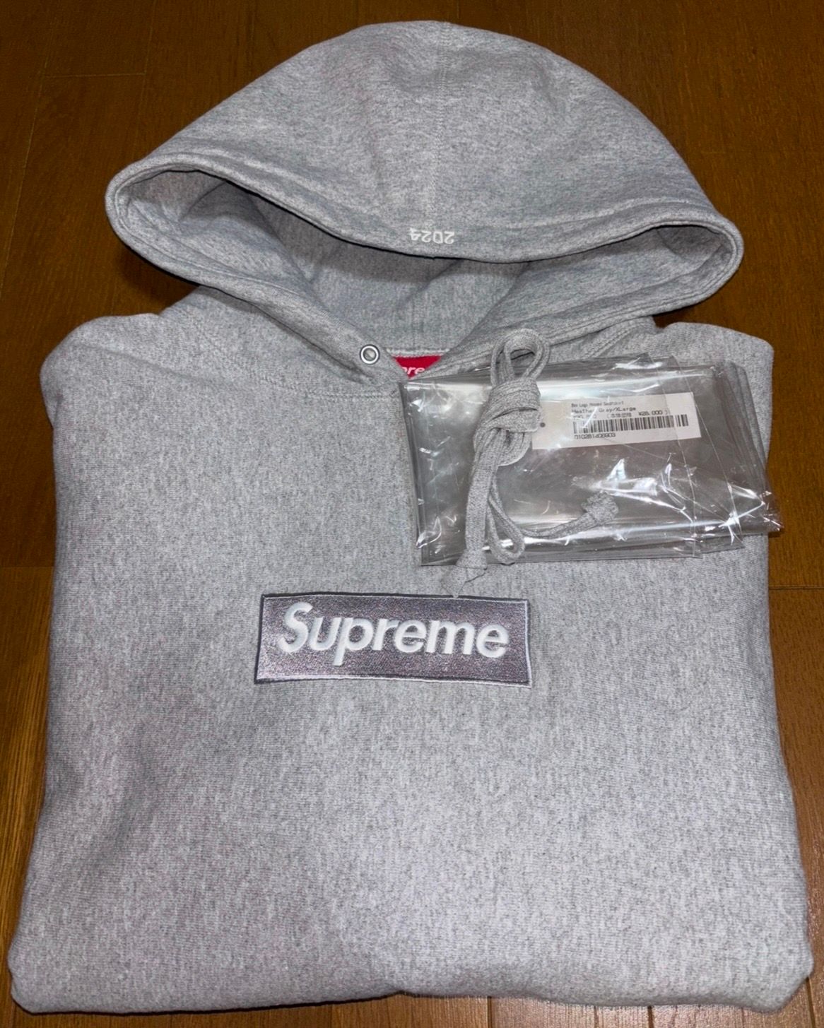 Supreme Box Logo Hooded Sweatshirt "Heather Grey" (24FW)