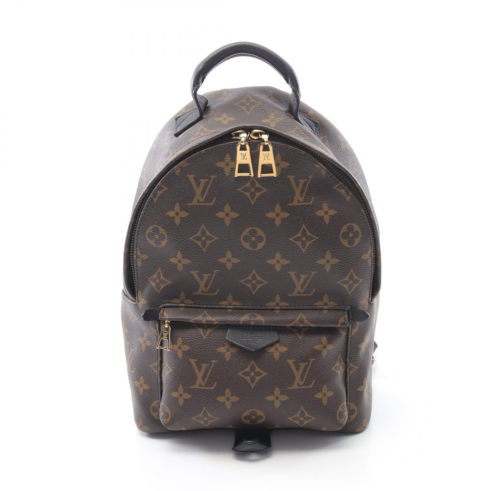 ルイ・ヴィトン LOUIS VUITTON パームスプリングスPM リュックサック バックパック バッグ PVCコーティングキャンバス レザー モノグラム レディース ブラウン系 / ブラック系 M41560 【中古】