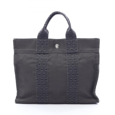 エルメス HERMES エールラインPM トートバッグ バッグ ナイロンキャンバス レディース グレー系 【中古】