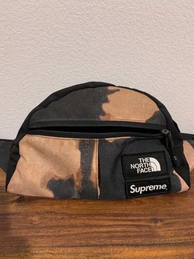 Supreme x The North Face Bleached Denim Print Roo II "Black"