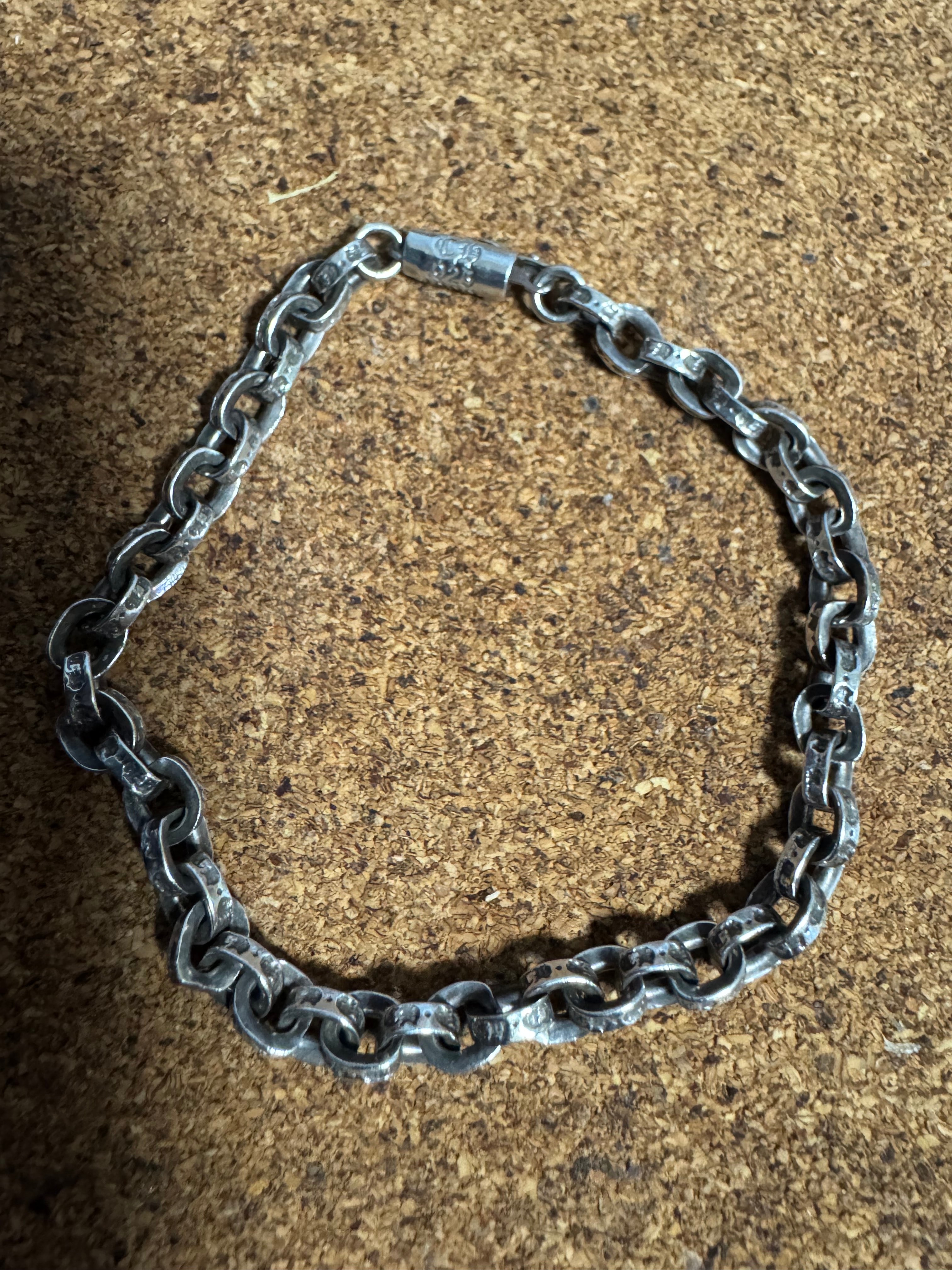 Chrome Hearts Paper Chain Bracelet "Silver"