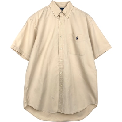 古着 ラルフローレン Ralph Lauren BLAKE 半袖 ボタンダウンシャツ メンズS相当/eaa660925