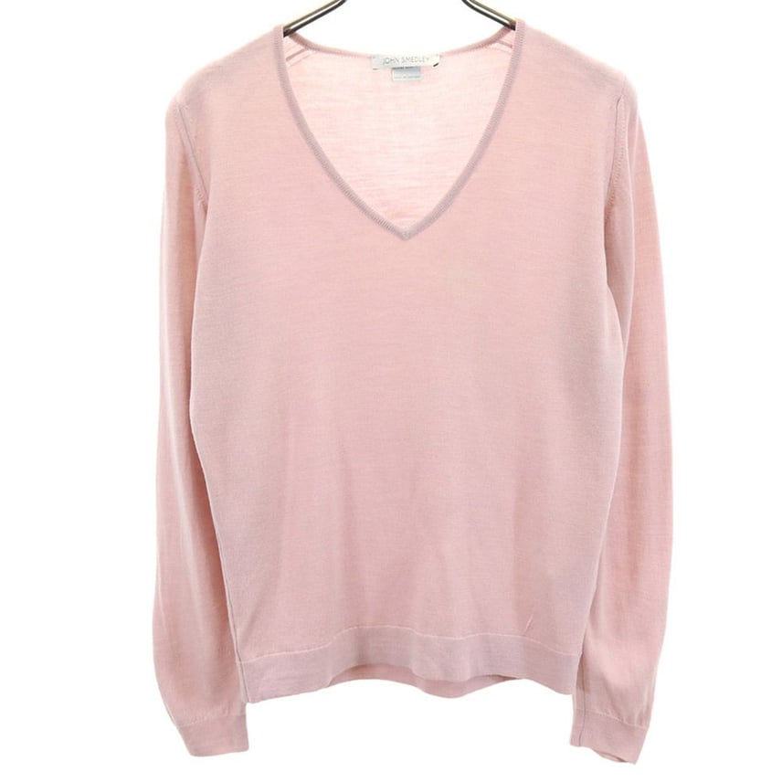 D (傷や汚れあり)】JOHN SMEDLEY ジョンスメドレー 長袖 Vネック D (傷や汚れあり)】JOHN SMEDLEY ジョンスメドレー 長袖 Vネック