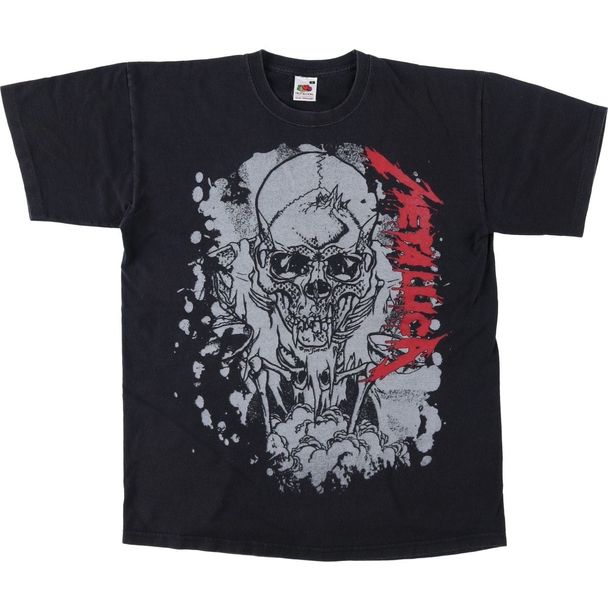 古着 フルーツオブザルーム FRUIT OF THE LOOM Classic Valueweight METALLICA メタリカ ドクロ柄 スカル柄 バンドTシャツ バンT メンズM相当/eaa648416