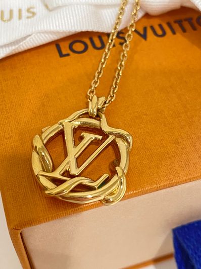Louis Vuitton Garden Louise PM Necklace ”Gold”