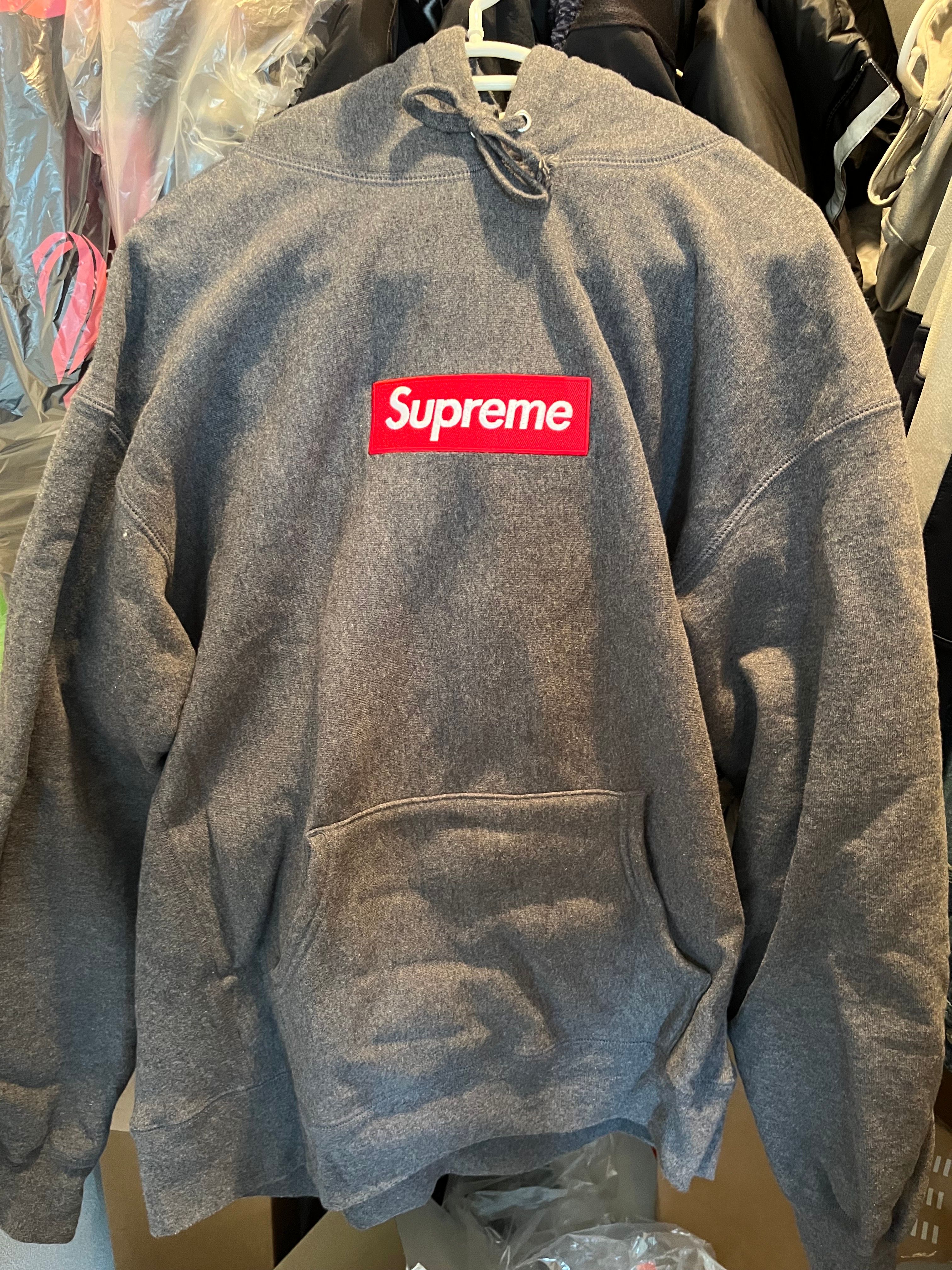 Supreme Box Logo Hooded Sweatshirt "Charcoal" (21FW)