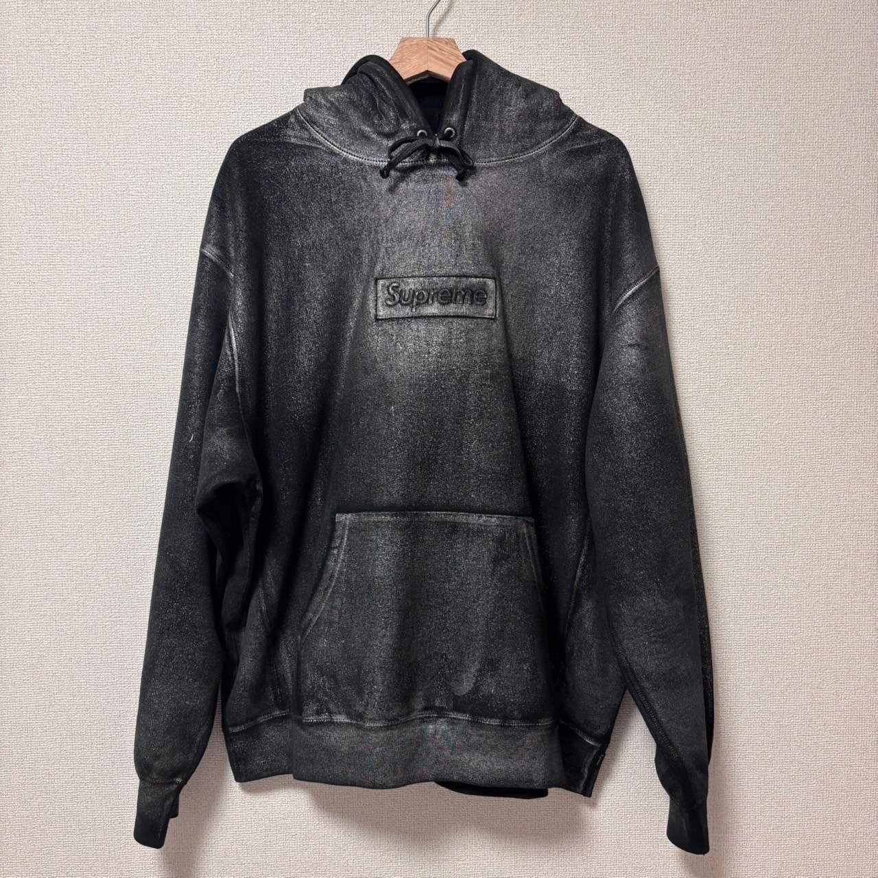 Supreme x MM6 Maison Margiela Foil Box Logo Hooded Sweatshirt "Black"