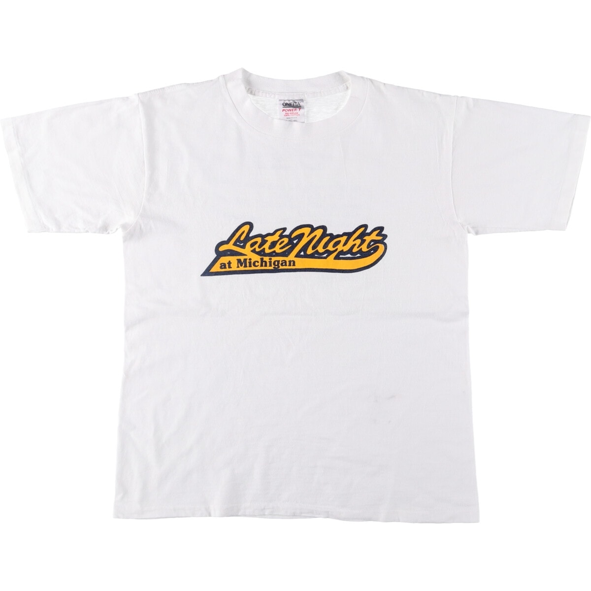 古着 90年代 オニータ ONEITA MICHIGAN ミシガン大学 プリントTシャツ USA製 メンズL相当 ヴィンテージ/eaa567772