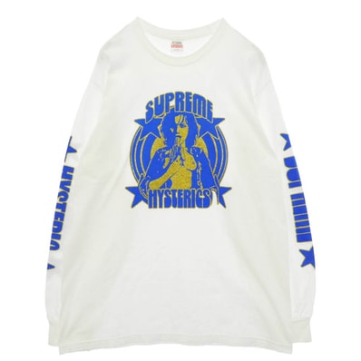 Supreme シュプリーム HYSTERIC GLAMOUR ヒステリックグラマー 21SS HYSTERIC GLAMOUR L/S Tee ヒステリックグラマー 長袖 Tシャツ ホワイト系 L【中古】
