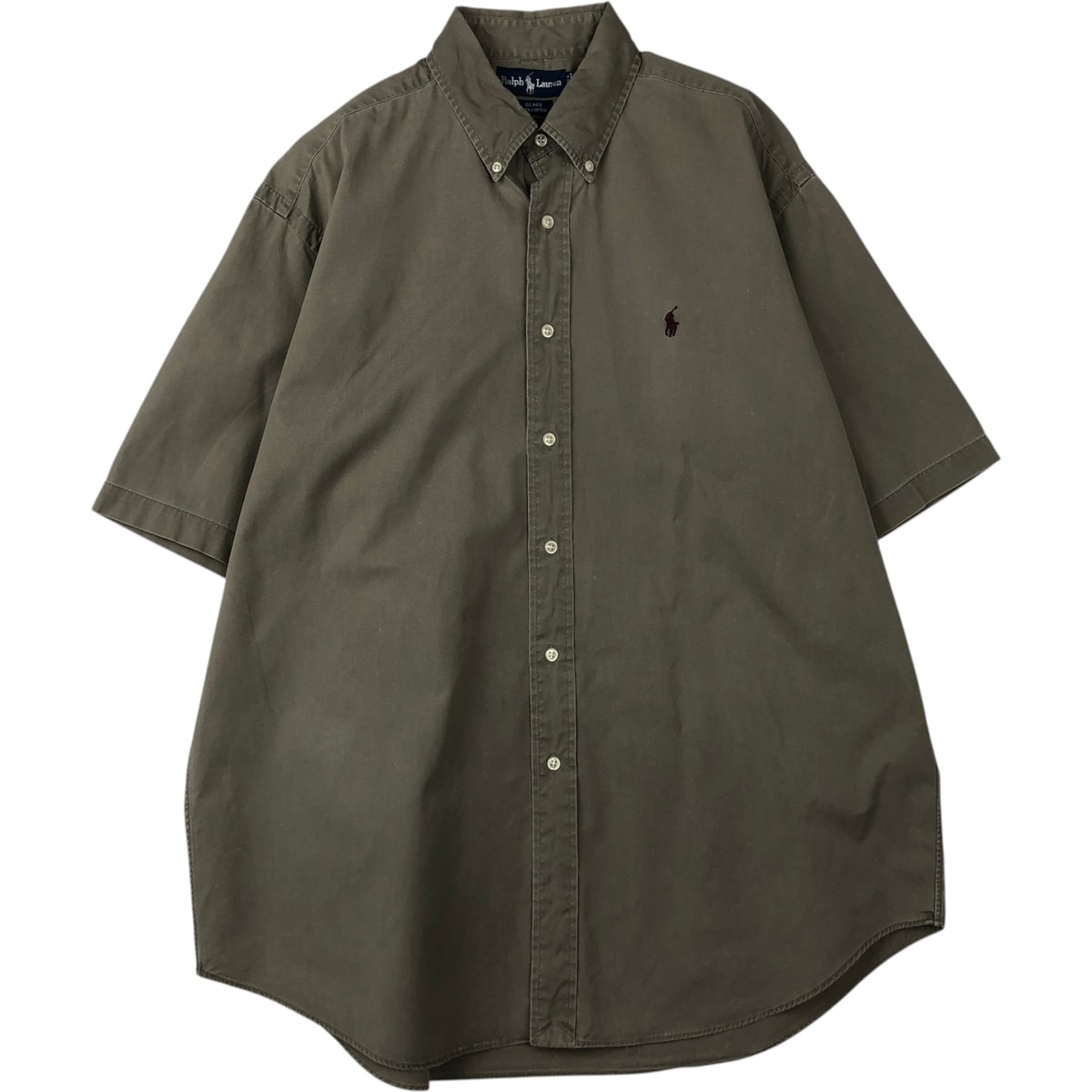 古着 ラルフローレン Ralph Lauren BLAKE 半袖 ボタンダウンシャツ メンズL相当/eaa636681