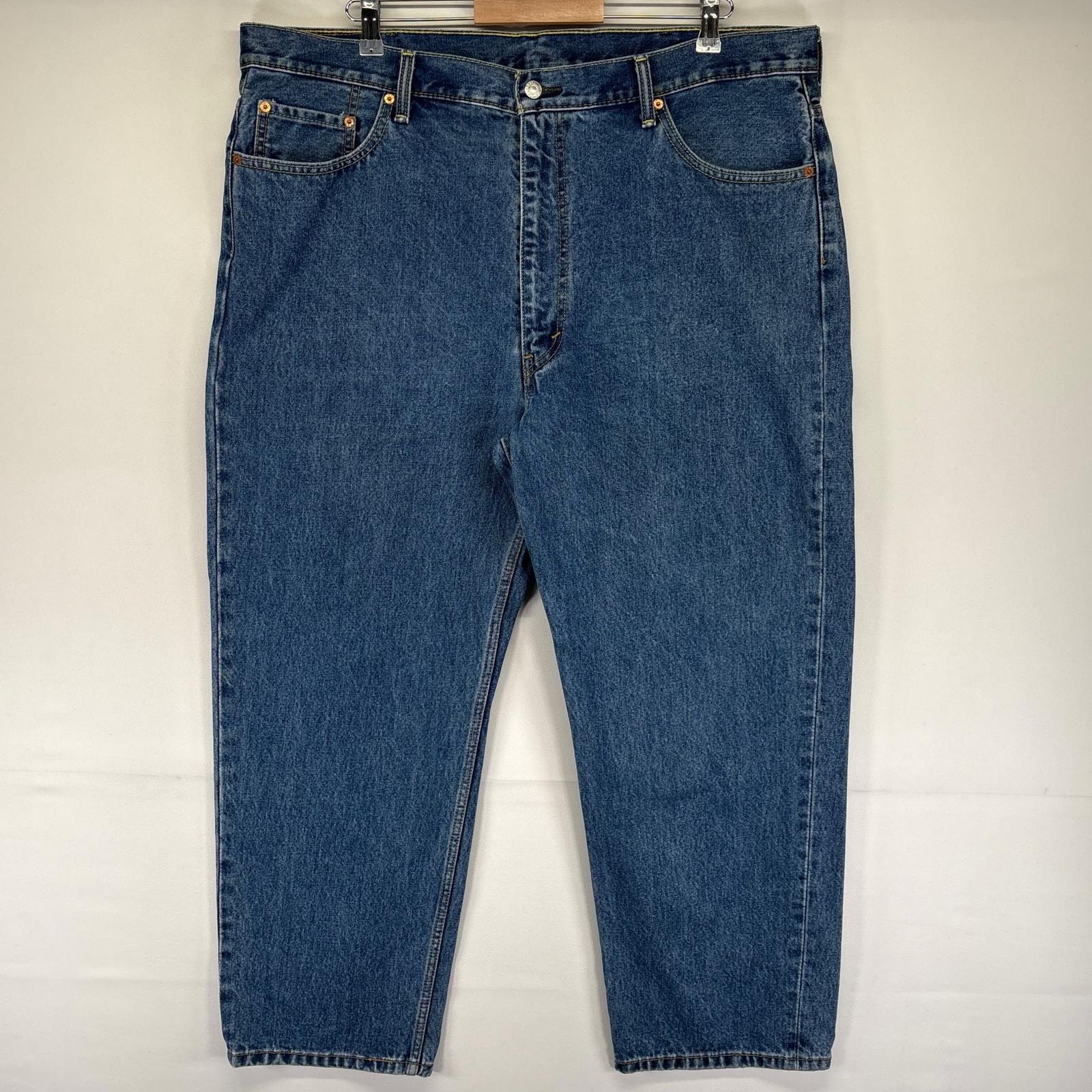 古着 リーバイス Levi's デニム パンツ Gパン ジッパーフライ 大きいサイズ 550 テーパード ジーンズ W42 L29  ブルー系 メンズ