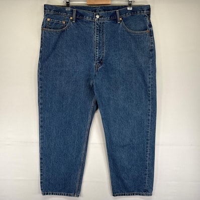 古着 リーバイス Levi's デニム パンツ Gパン ジッパーフライ 大きいサイズ 550 テーパード ジーンズ W42 L29 ブルー系 メンズ