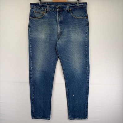 古着 リーバイス Levi's USA製 デニム パンツ Gパン 5ポケット 大きいサイズ 505 ジッパーフライ ジーンズ w40 L34 ブルー系 メンズ