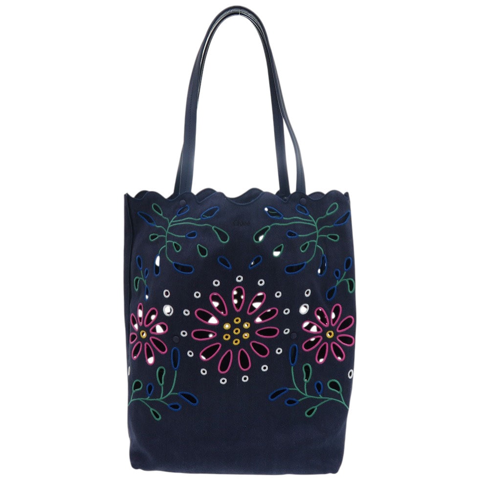 クロエ フラワーキャンバストートバッグ CHC22SS492G2