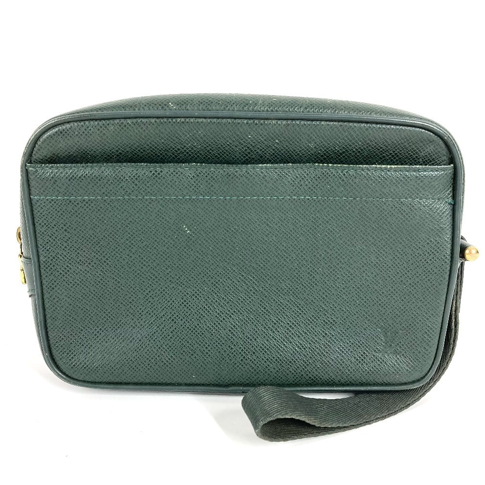 ルイヴィトン LOUIS VUITTON カルガ セカンドバッグ M30814 タイガ クラッチバッグ カバン ストラップ付き ポーチ タイガレザー エピセア グリーン