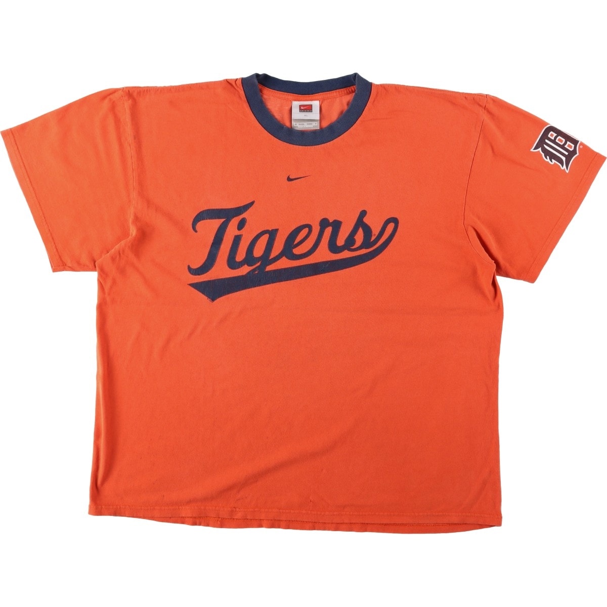 古着 ナイキ NIKE TEAM MLB DETROIT TIGERS デトロイトタイガース スポーツプリントTシャツ メンズXL相当/eaa649519