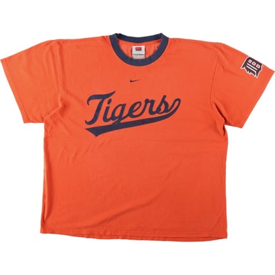 古着 ナイキ NIKE TEAM MLB DETROIT TIGERS デトロイトタイガース スポーツプリントTシャツ メンズXL相当/eaa649519