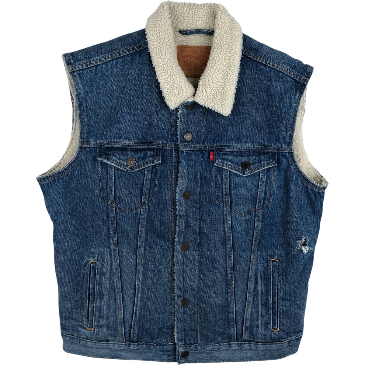 古着 リーバイス Levi's デニムボアベスト メンズL相当/eaa617601