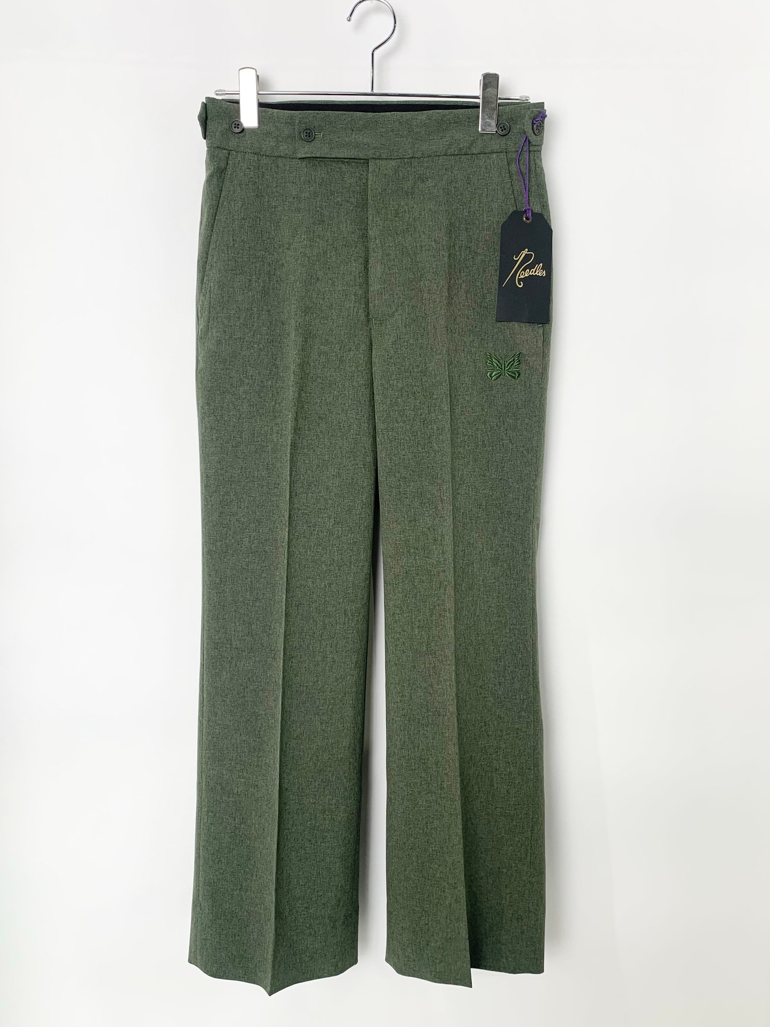 NEEDLES x Studious Exclusive Side Tab Trousers "Khaki"