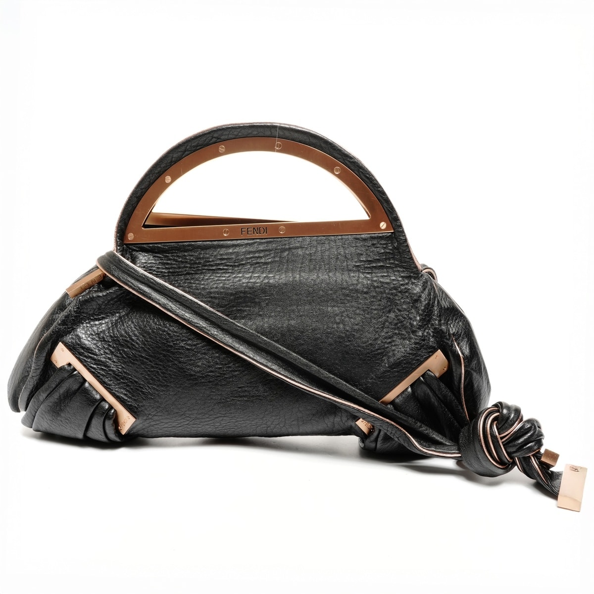 フェンディ FENDI レザー スマイル 2way ショルダーバッグ【中古】