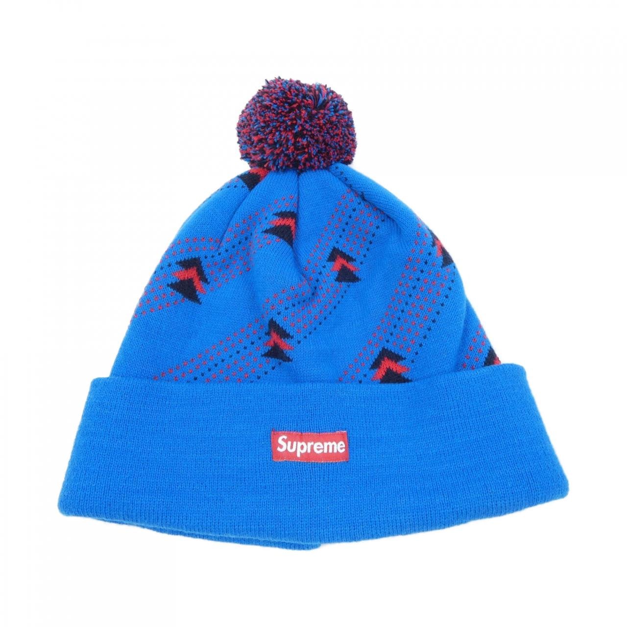 Supreme Flocked Denim Camp Cap 