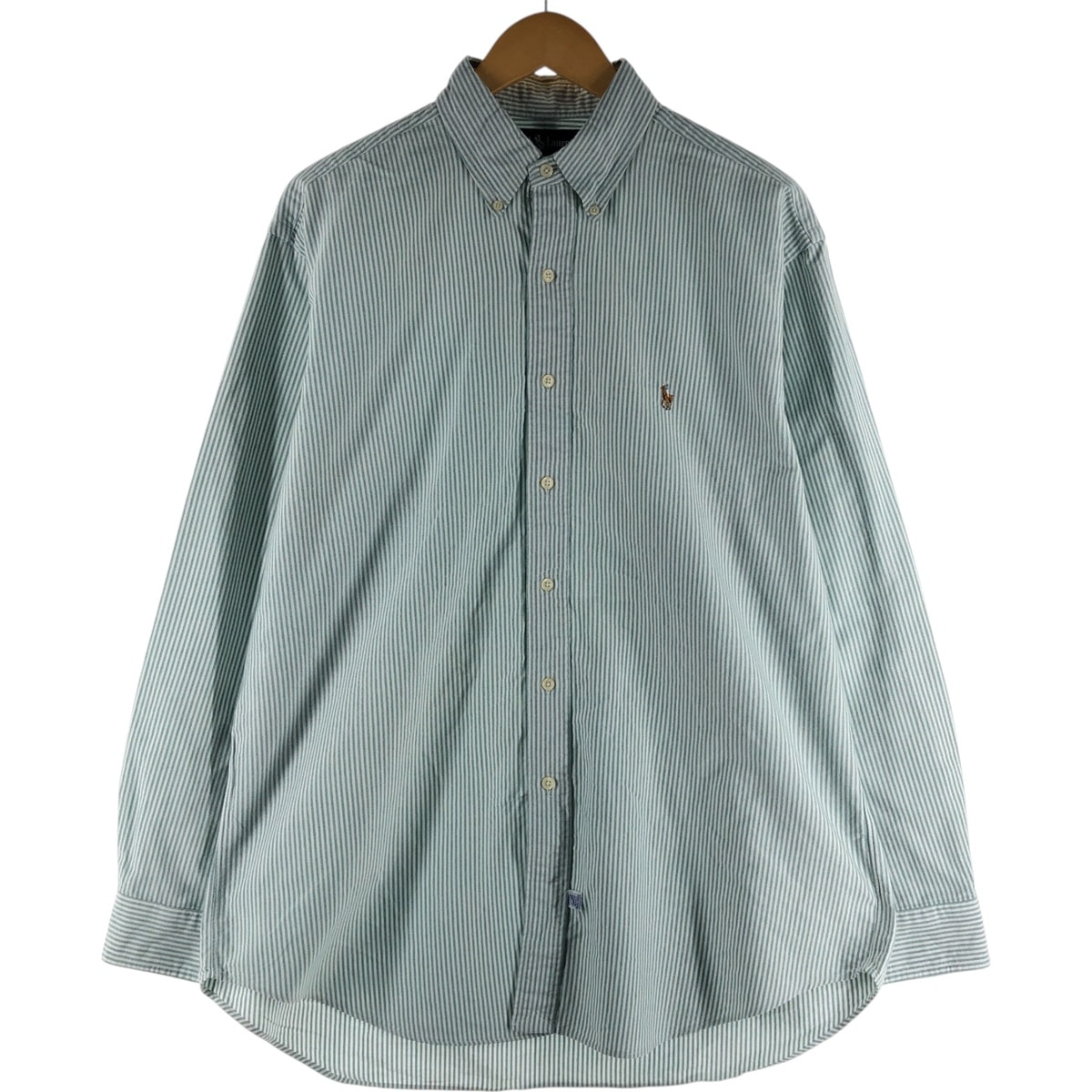 古着 ラルフローレン Ralph Lauren 長袖 ボタンダウンストライプシャツ メンズL相当/eaa537188