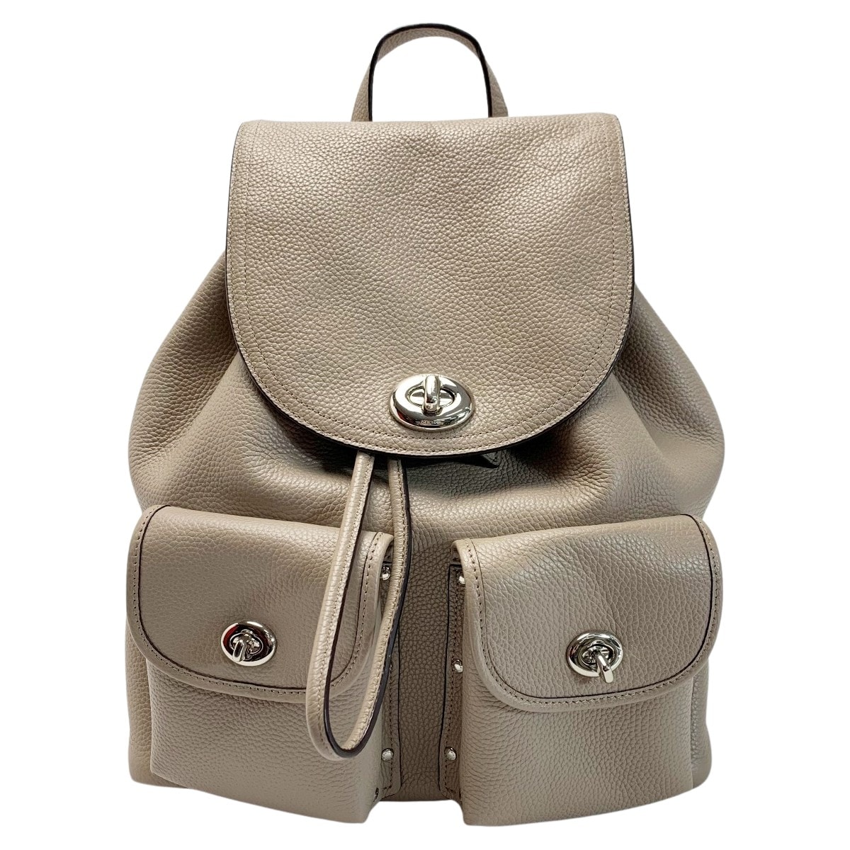 ☆☆COACH コーチ レザー 37582 グレージュ バッグ リュック レディース