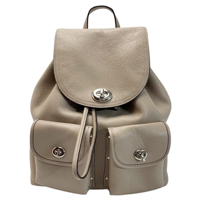 ☆☆COACH コーチ レザー 37582 グレージュ バッグ リュック レディース