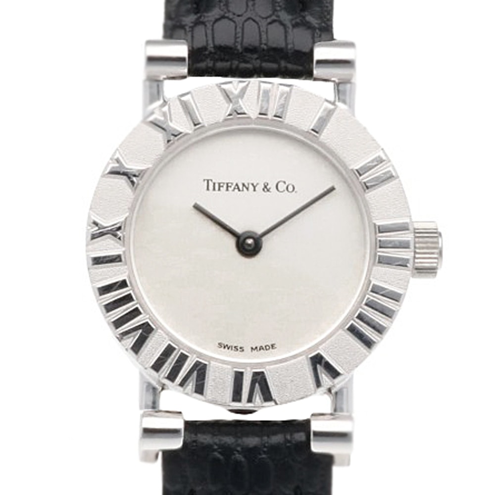 ティファニー アトラス 腕時計 時計 シルバー925 S0640 クオーツ レディース 1年保証 TIFFANY&Co.  中古