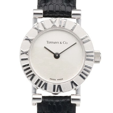 ティファニー アトラス 腕時計 時計 シルバー925 S0640 クオーツ レディース 1年保証 TIFFANY&Co. 中古