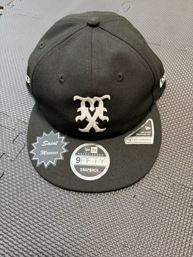 NEW ERA x SAINT Mxxxxxx Retro Crown 9Fifty "Black"