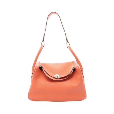 エルメス HERMES リンディ30 ショルダーバッグ バッグ レザー トリヨンクレマンス トリヨンクレマンス T刻印(2015年製造) レディース オレンジ系 【中古】