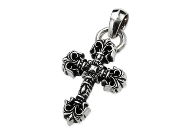 Chrome Hearts Filigree Cross Pendant XS with Plain Bail "Silver"