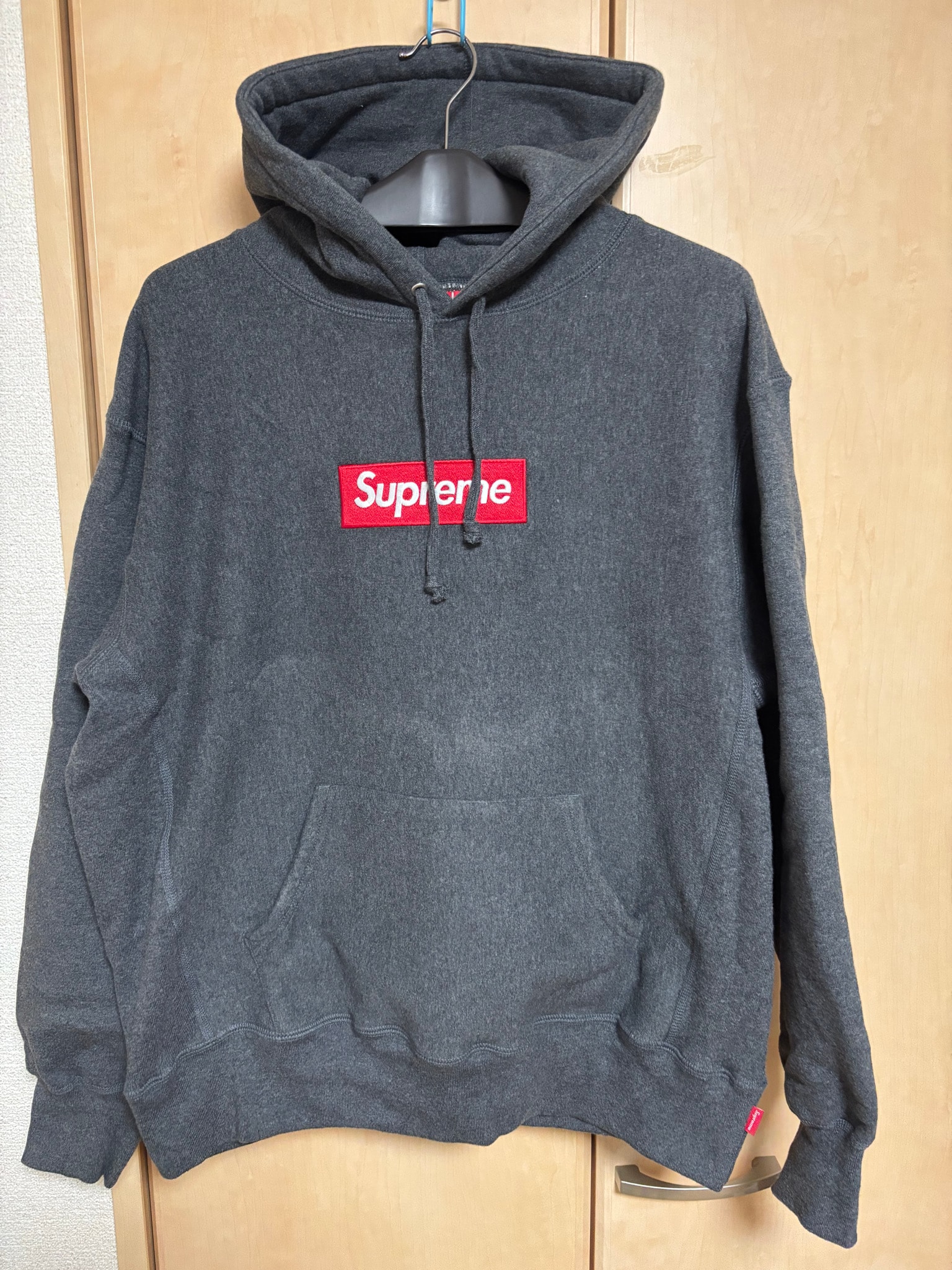 Supreme Box Logo Hooded Sweatshirt "Charcoal" (21FW)