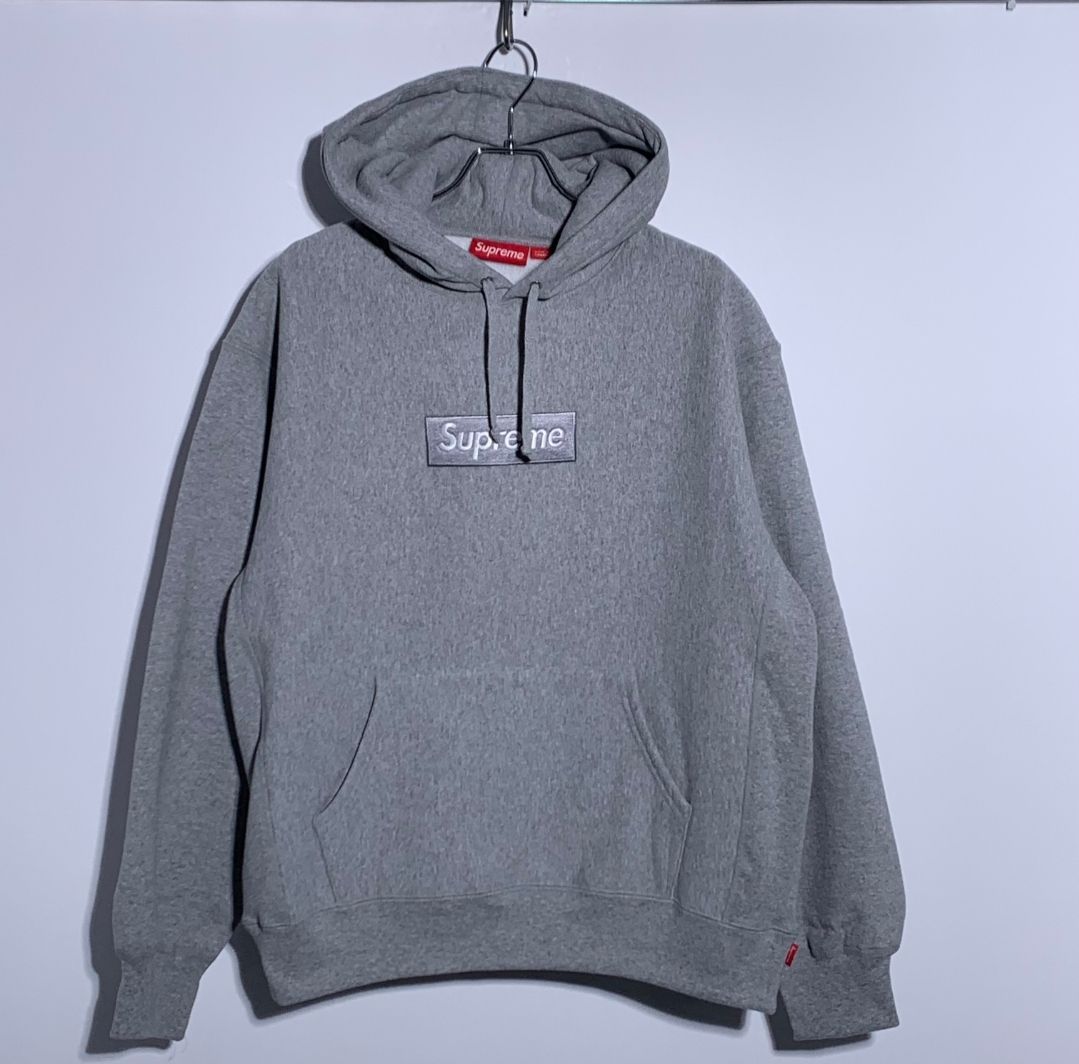 Supreme Box Logo Hooded Sweatshirt "Heather Grey" (24FW)