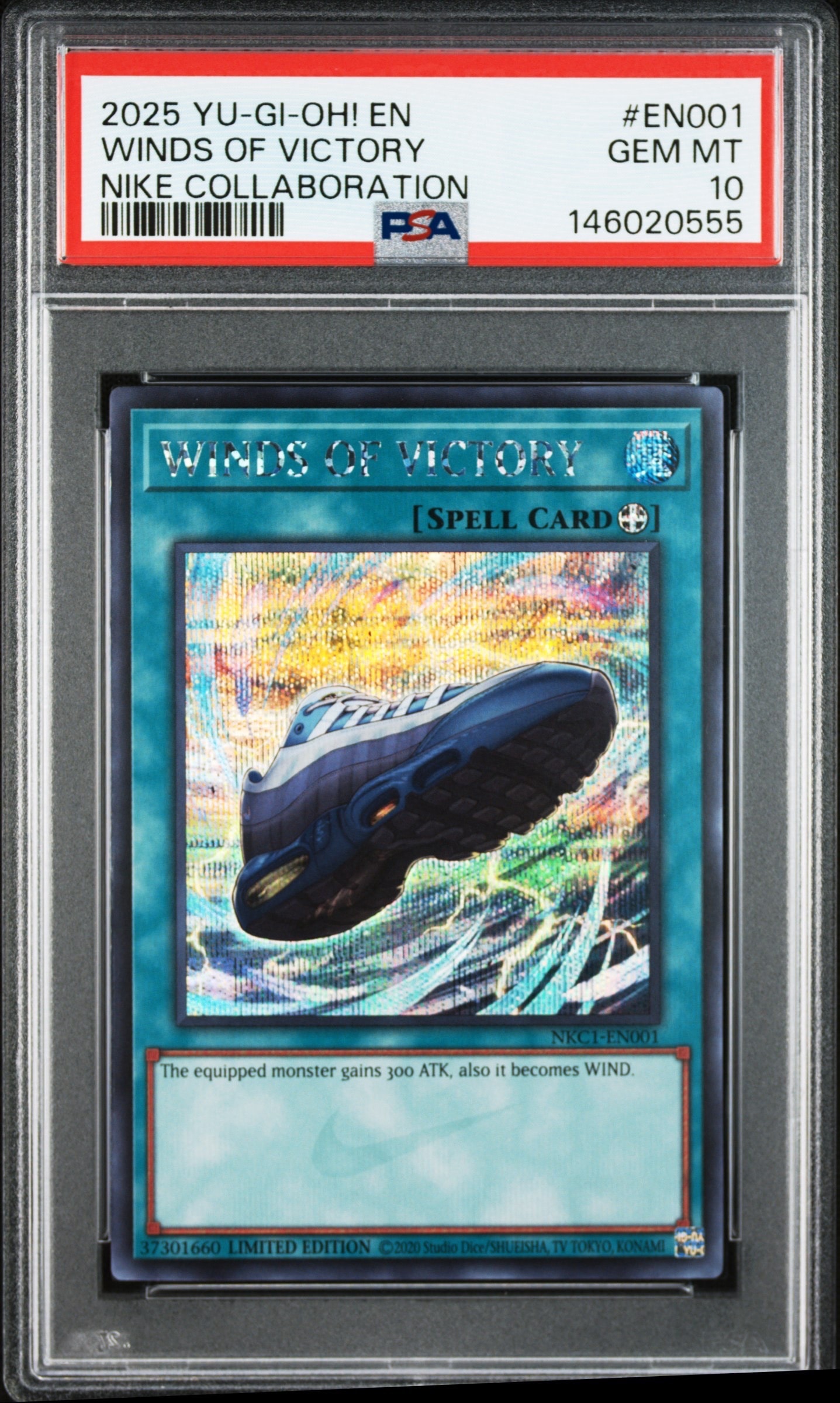 PSA8以下】WINDS OF VICTORY SE [NKC1-EN001](遊戯王 x ナイキ エアー
