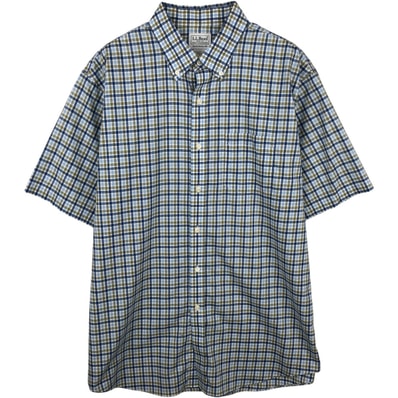 古着 90~00年代 エルエルビーン L.L.Bean TRADITIONAL FIT 半袖 ボタンダウン チェックシャツ メンズL相当/eaa641401