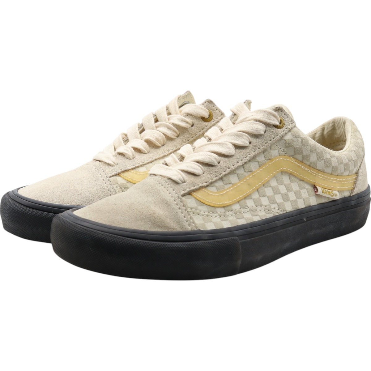 古着 バンズ VANS OLD SKOOL PRO オールドスクールプロ Lizzie Armanto リジーアルマント チェック柄 スエード スニーカー MEN 5.5 レディース23.5cm相当/saa013386