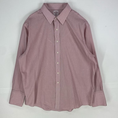 古着 ブルックスブラザーズ Brooks Brothers 長袖シャツ 346 ロングスリーブ XL レッド系 チェック メンズ