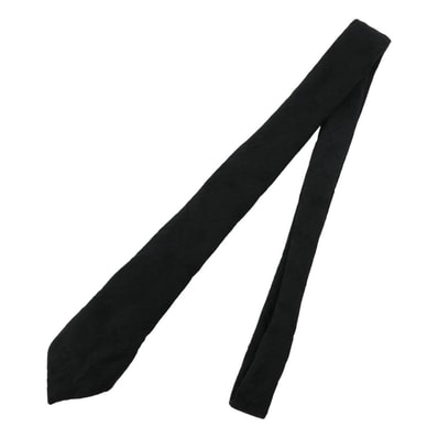 Dior ディオール ネクタイ Bee 刺繍 総柄 シルク ネクタイ ブラック系【中古】