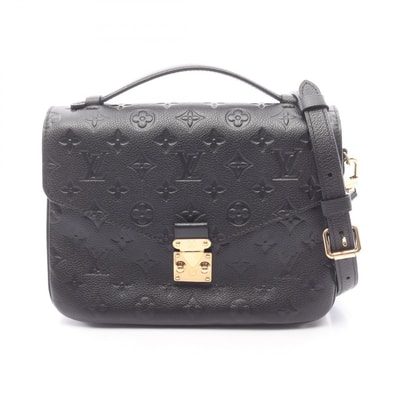 ルイ・ヴィトン LOUIS VUITTON ポシェット メティスMM 2WAY ハンドバッグ バッグ レザー モノグラム・アンプラント ノワール レディース ブラック系 M41487 【中古】