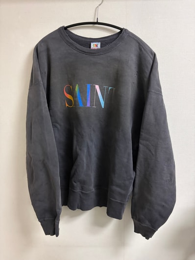 SAINT Mxxxxxx Crew Sweat_Rainbow Saint "Black"