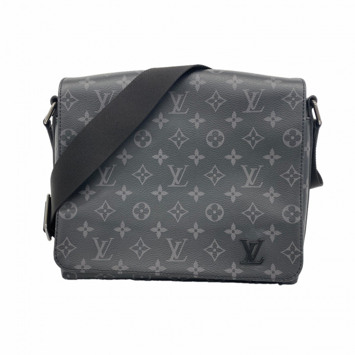 【6db1847-k】ルイヴィトン ショルダーバッグ モノグラム・エクリプス ディストリクトPM NV2 M45272 ブラック【中古】レディース